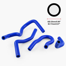 Redcolourful 9pcs/Set Silicone Radiator Coolant Hose Silicone Hose Kit for Honda Civic D15D16EGEK9 red