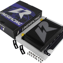 Aluminum AN10 Trust Engine Oil cooler + Mounting Bracket Kit (15Row, Black)