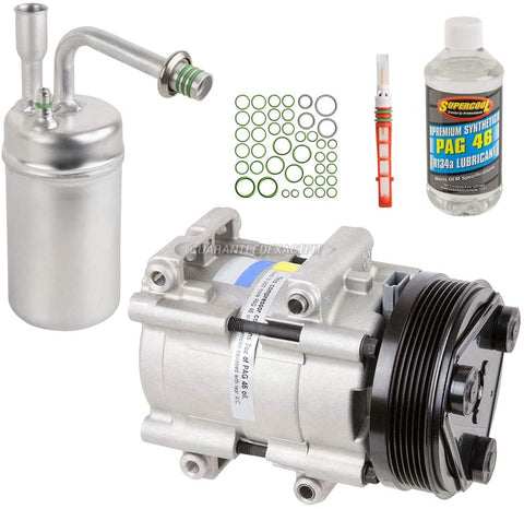 For Lincoln Continental 1995-2002 AC Compressor w/A/C Repair Kit - BuyAutoParts 60-81412RK NEW