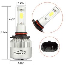 VoRock8 R2 COB H10 9045 9145 8000 Lumens Led Fog Driving Light, Halogen Fog Bulb Replacement, 6500K Xenon White, 1 Pair