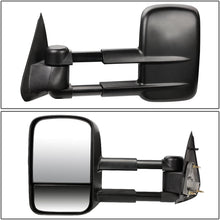 DNA Motoring TWM-002-T222-BK+DM-074 Pair of Towing Side Mirrors + Blind Spot Mirrors