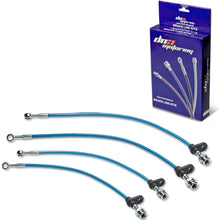 Replacement for Acura Integra Stainless Steel Hose Brake Line Set (Red) - Rear Drum DA1 DA3