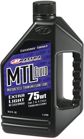 Maxima 42901 MTL-XL 75WT Motorcycle Transmission/Clutch Fluid - 1 Liter Bottle