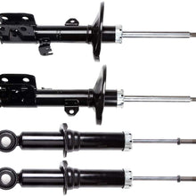 Shocks Absorbers,SCITOO Front Rear Gas Struts Shock Absorber Fit for 2009 2010 2011 2012 2013 Toyota Corolla,2009 2010 2011 2012 2013 Toyota Matrix,2009 2010 Pontiac Vibe 339114 341448 72599 Set of 4