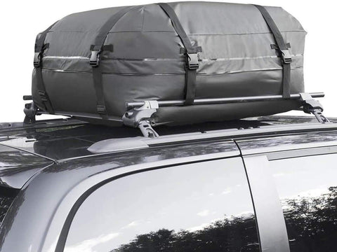 Aaaspark Rooftop Cargo Carrier Bag - Waterproof & Coated Zippers 15 Cubic ft - for Cars and SUV Or Truck with or Without Racks(Gray)
