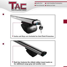 TAC Roof Rack Cross Bar Aluminum Locking Roof Top Cargo Rack Anti-Theft Cross Bars (54” Cross Bars, 1 Pair)