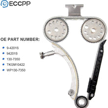 ECCPP Engine Timing Chain Kit Guide Tensioner Sprocket fits for Buick Chevy GMC Pontiac Saab Saturn 2.0L 2.2L 2.4L L4 12680750 9-4201S 9-4201SX