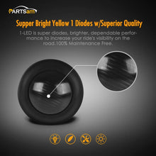 5x 3/4" Mini Smoke Lens Amber 1LED Clearance Marker Light Truck Trailer Yellow LED Flush Mount Hot Spot Waterproof