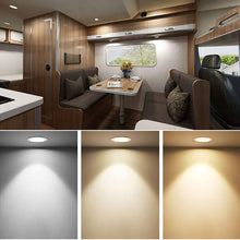 12V LED Lights for RV Camper Van Trailer - 3W Warm White 3000K 270 Lumen Low Voltage Recessed Ceiling Light Dimmable, Set of 6