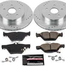 Power Stop K7039 Rear Brake Kit with Drilled/Slotted Brake Rotors and Z23 Evolution Ceramic Brake Pads