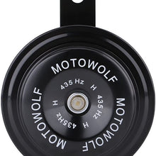 Qiilu 12V 110dB 435HZ Motorcycle Car Loud Electric Snail Horn Loudspeaker Waterproof Metal(D)