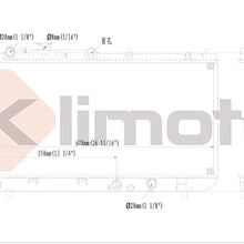 Klimoto Radiator | fits Mazda Protege 1999-2003 Protege5 2002-2003 1.6L 1.8L L4 | Replaces MA3010139 ZL0112200A ZL0115200B ZL0415200A