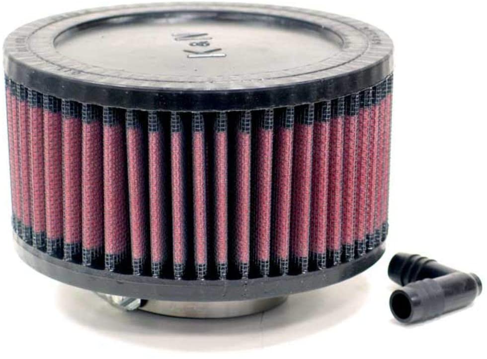 K&N Universal Clamp-On Air Filter: High Performance, Premium, Washable, Replacement Engine Filter: Flange Diameter: 2.0625 In, Filter Height: 3 In, Flange Length: 0.875 In, Shape: Round, RA-0560