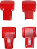 RT-TCZ Gear Shift Knob Handle Cover ABS Full Trim Frame Bezel Interior Accessories for Jeep Wrangler 2007-2010 JK JKU Sport X Sahara Rubicon Red