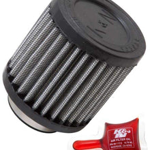 K&N Universal Clamp-On Air Filter: High Performance, Premium, Washable, Replacement Filter: Flange Diameter: 1.5 In, Filter Height: 3 In, Flange Length: 0.625 In, Shape: Round Straight, RU-0155