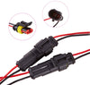 6 Kit 1 Pin and 6 Kit 2 Pin Car Waterproof Electrical Connector Plug with Wire for Car Motorcycle Quad Bike Truck Boat Marine