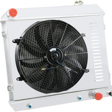 OzCoolingParts Pro 4 Row Core Aluminum Radiator + 16" Fan w/Shroud & Relay Wiring Kit for 1961-1966 62 63 64 65 Chevy GMC C10 C20 C30 K10 K20 K30 Trucks Suburban Pontiac Olds V8