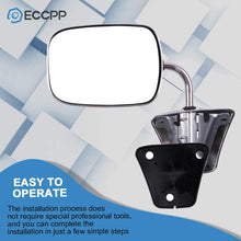 ECCPP Pair Set Fit for 1973-91 Chevy/Chevy GMC Jimmy Suburban C10 20 30/C/K1500 2500 3500/C15 25 35 Manual Stainless Mount Folding Chrome Side Mirrors