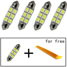 Car Led Bulbs Led Interior Lights Car Led Lights 39mm 6LED 5050SMD White 2pcs