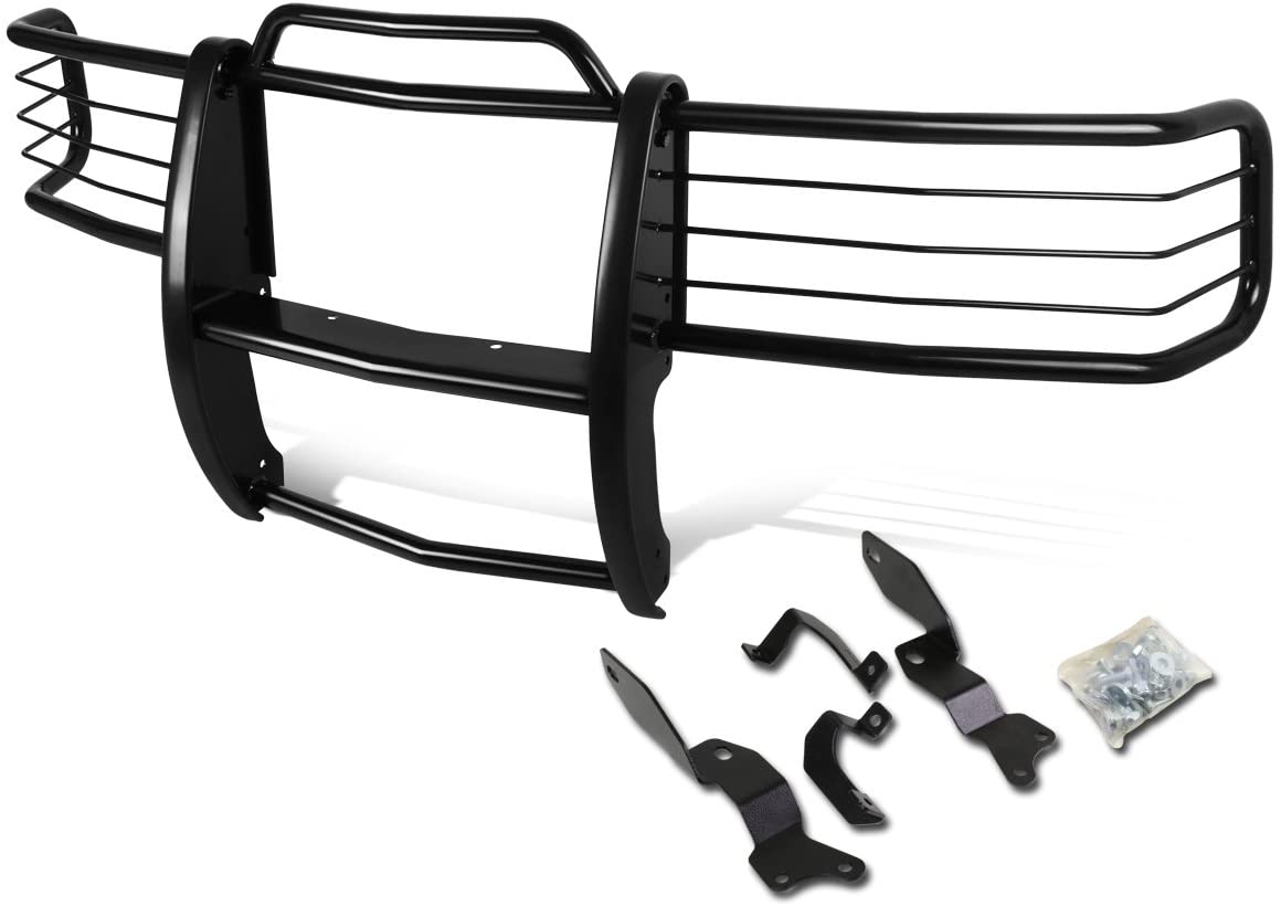 Replacement for Chevy Silverado 1500-3500 HD Front Bumper Protector Brush Grille Guard (Chrome)