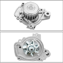 Timing Belt Kit with Water Pump Replacement for 2001-2005 Honda Civic DX EX GX HX LX Value Package (Sedan 4-Door, Coupe 2-Door, L4 1.7L D17A Engine)