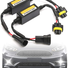 GreceYou 2pcs H8/H9/H11 Car LED Headlight Anti Flicker Error Free Resistor Canceller Decoder