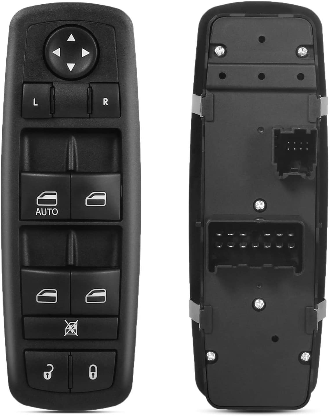 68084001AB Upgraded Window Switch for 2011-2016 Dodge Journey 4 Door OE#68084001AC 68084001AD Front Left Driver Side Power Control Switch 13+8 Pins