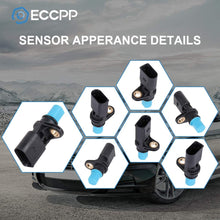 ECCPP Camshaft Position Sensor 06C905163B Fit for Audi A3/A4/A6/Allroad Quattro, Audi S3/S4/S6/TT Quattro, VW Eos/Golf/Golf City/Golf R/GTI/Jetta/Jetta City/Passat 2002-2014 1.8L-4.2L l4 V6 Models