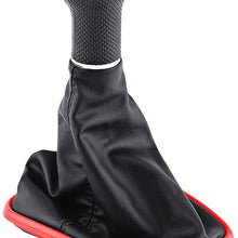 Delaman 5 Speed Car Gear Shift Knob Gearstick Gaiter Boot Leather Replacement Kit for Jetta Bora Golf MK4 1999-2004