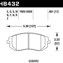 Hawk Performance HB432Z.661 Performance Ceramic Brake Pad