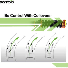 Scitoo Coilover Suspensions Shock Struts Kits Assembly Full Set Shocks Struts Kits fit 2003-2008 I-nfiniti G35(Only Coupe Model)/2003-2009 N-issan 350Z