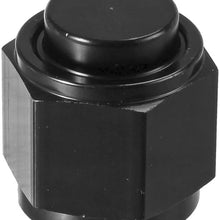 Vincos 10AN an 10 Male Flare Cap Plug Nut Aluminum Block Off Fitting Adapter Anodized Black