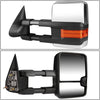 Replacement for Avalanche/Tahoe Chrome Telescoping Manual Extendable Amber Signal Towing Side+Corner Blind Spot Mirror