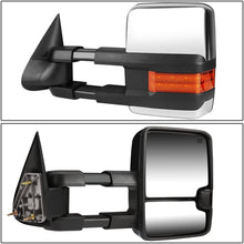 DNA Motoring TWM-015-T666-CH-AM+DM-SY-022 Pair of Towing Side Mirrors + Blind Spot Mirrors