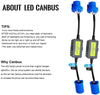 9007/9004 Canbus Decoder Upgraded 9007 Led Resistor Resistor HB5/BH1 Anti-Flicker Harness 9007 Error Free Computer 9004 Warning Canceller LED Headlight Bulb 2 Pack