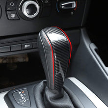 YIWANG Carbon Fiber Style ABS Car Center Gear Shift Head Cover Trim for BMW E48 E61 E64 E65 E85 E86 E53 E81 E82 E87 E90 E91 E92 E93 F01 E87 1 Series 5 Door Hatchback