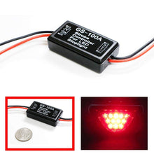 iJDMTOY (1) 12V GS-100A LED Brake Stop Light Strobe Flash Module Controller Box Compatible With Car Truck 3rd Brake or High Mount Clearance Lamp