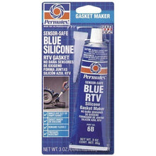 Permatex 80022 Sensor-Safe Blue RTV Silicone Gasket Maker, 3 oz Tube, Blue (Pack of 12)