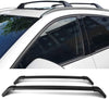 Crossbars Compatible With 2017-2018 Mazda CX-5, Factory Style Aluminum Cross Bar Roof Rack Black Cap Set By IKON MOTORSPORTS