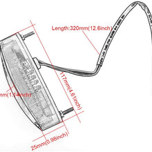 Evomosa Motorcycle Taillight Universal Brake Stop Light ATV Tail Light for Harley Honda BMW Suzuki