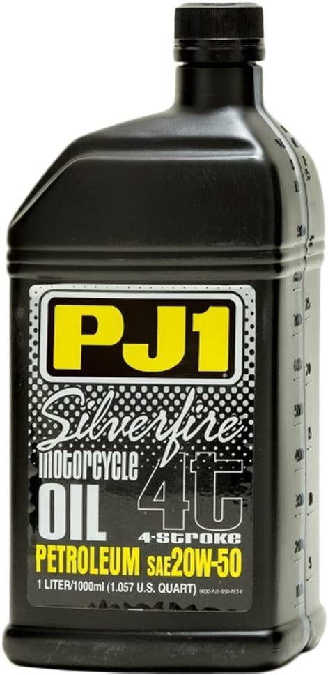 PJ1 9-50-PET Silverfire 20W-50 Petroleum Motorcycle Engine Oil, 1 L