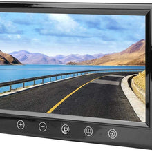 Enrilior 9inch Car Rearview Monitor,TFT HD LCD Display Car Rear View Monitor Parking Touch Screen Desktop Reversing Monitor