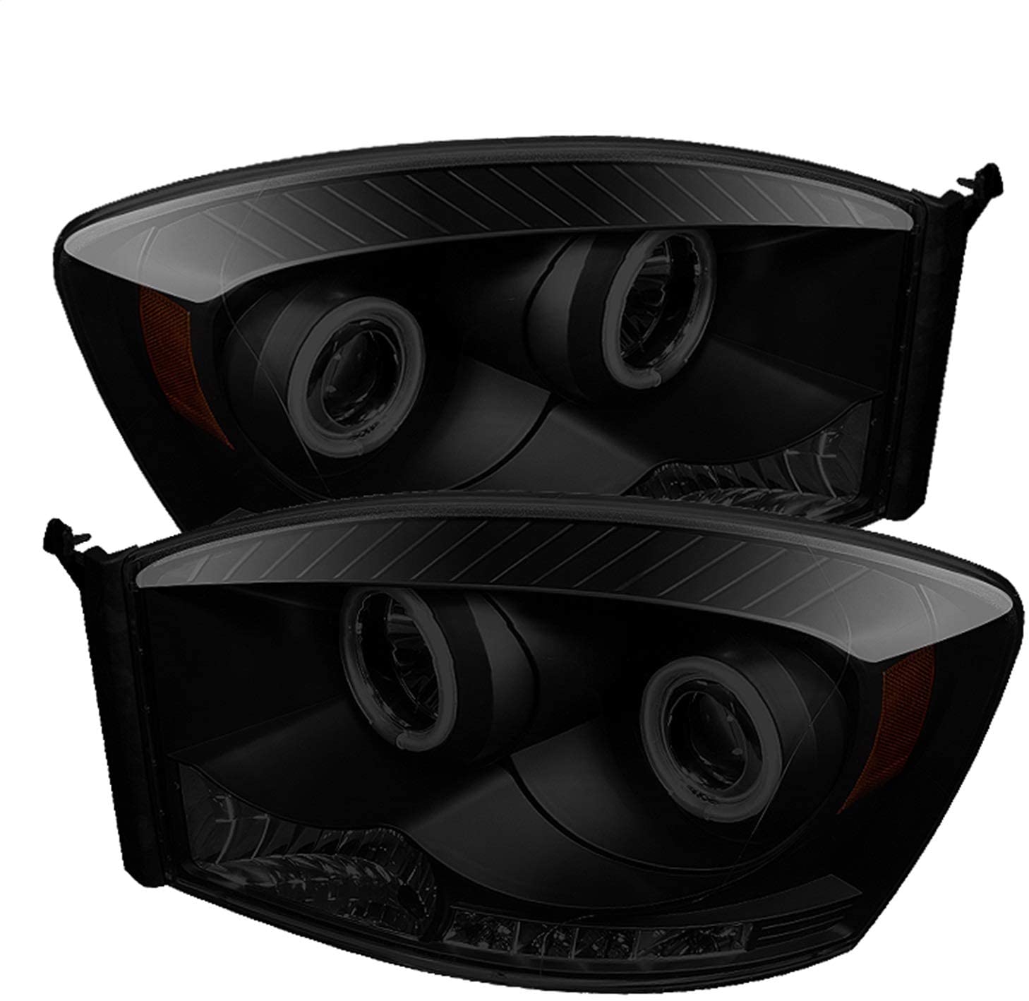 Spyder Auto 5078803 CCFL Halo Projector Headlights Black/Smoked