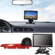 HD Waterproof Night Vision Color Rear View Brake Light Third Roof Top Mount Lamp Reverse Backup Camera for Transit 3 Brake Light 2012-2016 (Reversing Camera+7" inch Monitor)