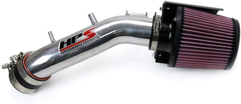 HPS 27-173P Polish Short Ram Air Intake Kit with Heat Shield (Non-CARB Compliant)