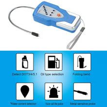 Tickas Brake Fluid Tester,Brake Fluid Tester Automotive Brake System Fluid Detector LED Indicator 240mm Goose Neck