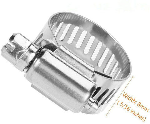 Cococart 20pcs Spring Band Type Action Fuel line Silicone Vacuum Hose Pipe Clamp Low Pressure Air Clip Clamps (6-27mm)