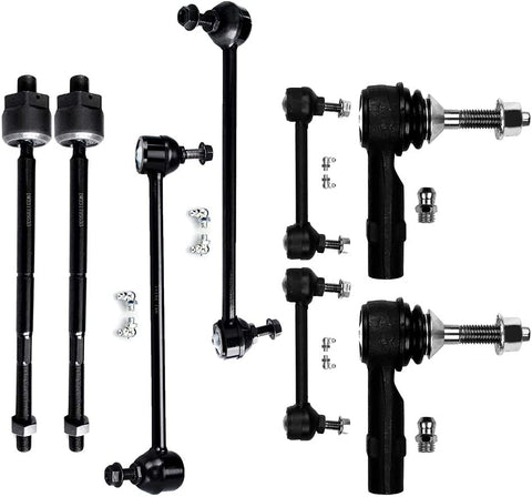 INEEDUP NEW 8 Set of Tie Rod Ends Sway Bar End Links Compatible with for 05-07 for Ford Five Hundred 08 for Ford Taurus 08 for Ford Taurus X 05-07 for Mercury Montego 08 for Mercury Sable