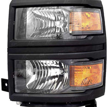 GM2502395 Headlight Assembly Driver Side Fits Chevrolet Silverado 1500 2014-2015