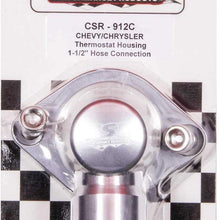 CSR Performance Products 912C Clear Anodized Swivel Style Thermostat Housing for GM and Mopar Engine using 1-1/2" Hose